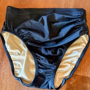 EXELNT DESIGNS BY Patricia Karalla Black Tummy Control Bikini Bottom Size 10